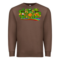 Chestnut st patricks day gnomes shamrock gold rainbow Premium Sweatshirt - Artiststas