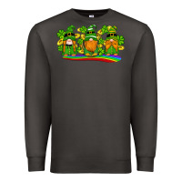 Smoke st patricks day gnomes shamrock gold rainbow Premium Sweatshirt - Artiststas