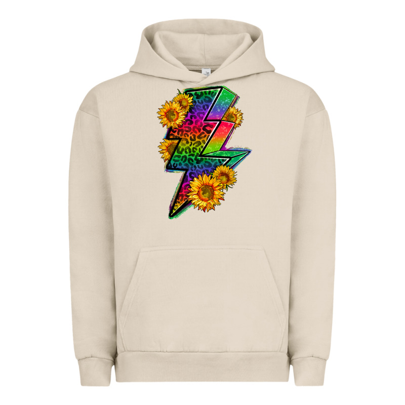 Lgbtq+ Lightnin' Bolt With Sunflower Urban Hoodie by BundleAndBundleShop | Teevron