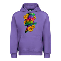 Tulip LGBTQ+ Lightnin' Bolt With Sunflower Urban Hoodie - BundleAndBundleShop