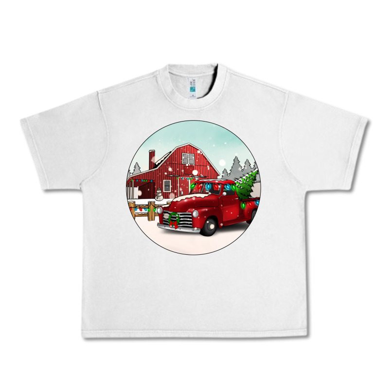 Christmas Farm Christmas Urban Heavy Tee by BarkalooDesign | Teevron