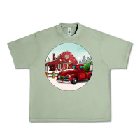 Oil Green Christmas farm Christmas Urban Heavy Tee - BarkalooDesign