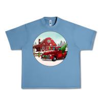 Pebble Blue Christmas farm Christmas Urban Heavy Tee - BarkalooDesign