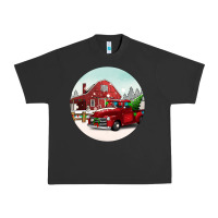 Pigment Black Christmas farm Christmas Urban Heavy Tee - BarkalooDesign
