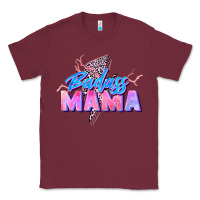 Burgundy badass mama Classic Tee - Zillion Design Studio
