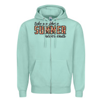 Seafoam take me where summer never ends Zipper Hoodie - CowhideDigitalArt