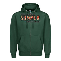 Sports Green take me where summer never ends Zipper Hoodie - CowhideDigitalArt