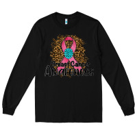Black breast cancer awareness Long Sleeve Tee - RanaPortraitStore