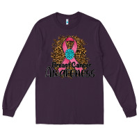 Plum breast cancer awareness Long Sleeve Tee - RanaPortraitStore