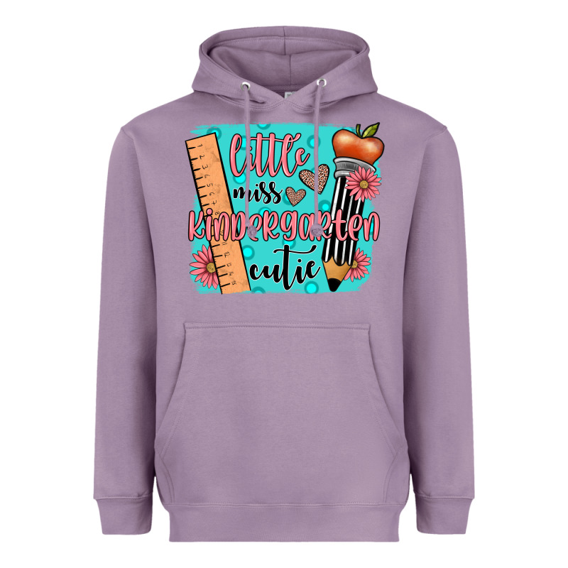 Little Miss Kindergarten Cutie Heavyweight Hoodie by JahusDesignShop | Teevron