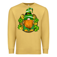 Antique Gold st patricks day gnomes horseshoe shamrock gold Premium Sweatshirt - Artiststas
