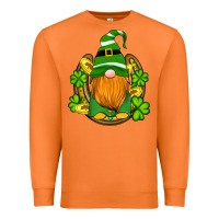 St Patricks Day Gnomes Horseshoe Shamrock Gold Premium Sweatshirt | Teevron
