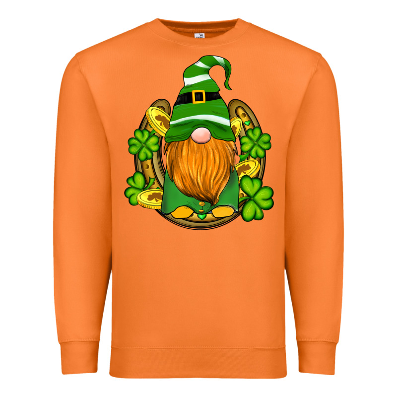 St Patricks Day Gnomes Horseshoe Shamrock Gold Premium Sweatshirt by Artiststas | Teevron