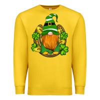 Lemon st patricks day gnomes horseshoe shamrock gold Premium Sweatshirt - Artiststas