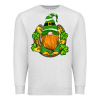 Oatmeal Heather st patricks day gnomes horseshoe shamrock gold Premium Sweatshirt - Artiststas