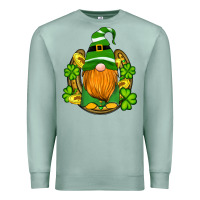 Seafoam st patricks day gnomes horseshoe shamrock gold Premium Sweatshirt - Artiststas