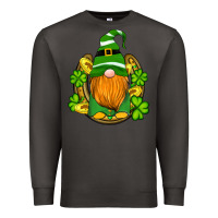 Smoke st patricks day gnomes horseshoe shamrock gold Premium Sweatshirt - Artiststas
