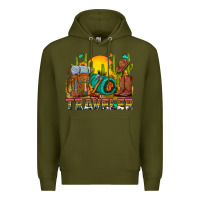 Army Green western traveler cowboy Premium Hoodie - NancyCooperArtShop