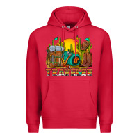 Cardinal western traveler cowboy Premium Hoodie - NancyCooperArtShop