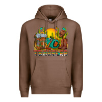 Chestnut western traveler cowboy Premium Hoodie - NancyCooperArtShop
