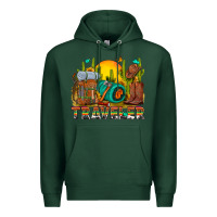 Sports Green western traveler cowboy Premium Hoodie - NancyCooperArtShop