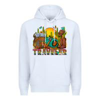White western traveler cowboy Premium Hoodie - NancyCooperArtShop