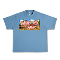 Pebble Blue Pig Farm Urban Heavy Tee - RanaPortraitStore
