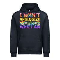Navy LGBTQ I Won't Apologize For Who I Am Urban Hoodie - BundleAndBundleShop