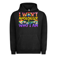 Pigment Black LGBTQ I Won't Apologize For Who I Am Urban Hoodie - BundleAndBundleShop
