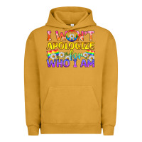 Pigment Peanut Butter LGBTQ I Won't Apologize For Who I Am Urban Hoodie - BundleAndBundleShop