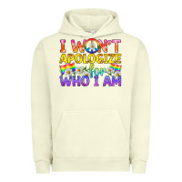 Pigment Pistachio LGBTQ I Won't Apologize For Who I Am Urban Hoodie - BundleAndBundleShop