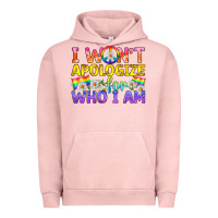 Pigment Salmon LGBTQ I Won't Apologize For Who I Am Urban Hoodie - BundleAndBundleShop