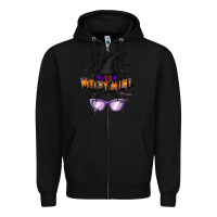 Black witchy mini Zipper Hoodie - RacoonDesign