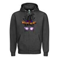 Charcoal Heather witchy mini Zipper Hoodie - RacoonDesign