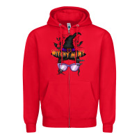 Red witchy mini Zipper Hoodie - RacoonDesign