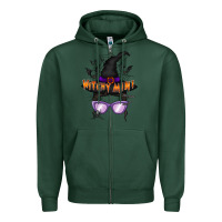 Sports Green witchy mini Zipper Hoodie - RacoonDesign