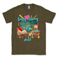 Army Green busy doing cool teacher stuff Classic Tee - Zillion Design Studio