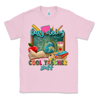 Bubblegum Pink busy doing cool teacher stuff Classic Tee - Zillion Design Studio