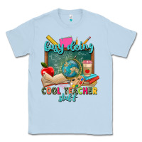 Dusty Blue busy doing cool teacher stuff Classic Tee - Zillion Design Studio