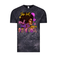 Cloud Black She got mad hustle and a dope soul Vintage Tee - RanaPortraitStore