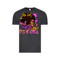 Vintage Black She got mad hustle and a dope soul Vintage Tee - RanaPortraitStore