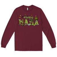 Burgundy army mama Long Sleeve Tee - Zillion Design Studio