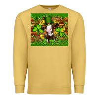 Antique Gold st patricks day cow Premium Sweatshirt - Artiststas