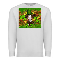 Dove Grey st patricks day cow Premium Sweatshirt - Artiststas