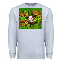 Heather Grey st patricks day cow Premium Sweatshirt - Artiststas