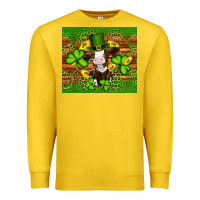 Lemon st patricks day cow Premium Sweatshirt - Artiststas