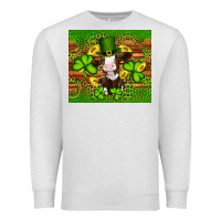 Oatmeal Heather st patricks day cow Premium Sweatshirt - Artiststas