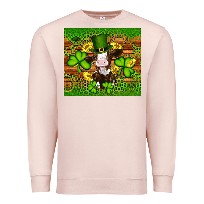 St Patricks Day Cow Premium Sweatshirt by Artiststas | Teevron