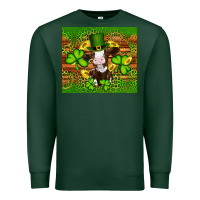 Sports Green st patricks day cow Premium Sweatshirt - Artiststas
