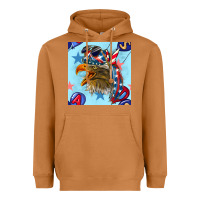 Meerkat mullet eagle with balloon seamless pattern Heavyweight Hoodie - BundleAndBundleShop